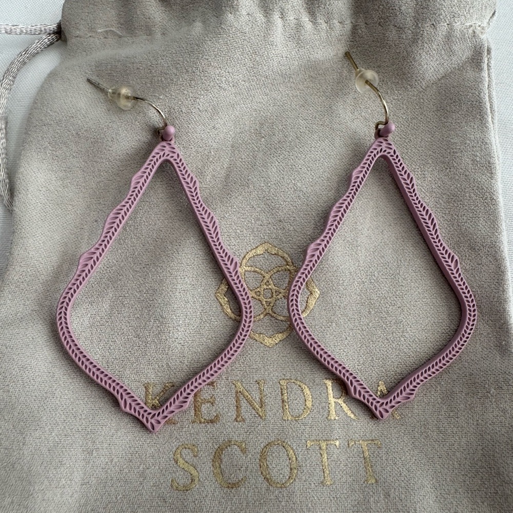 Kendra Scott Lilac Geometric Earrings